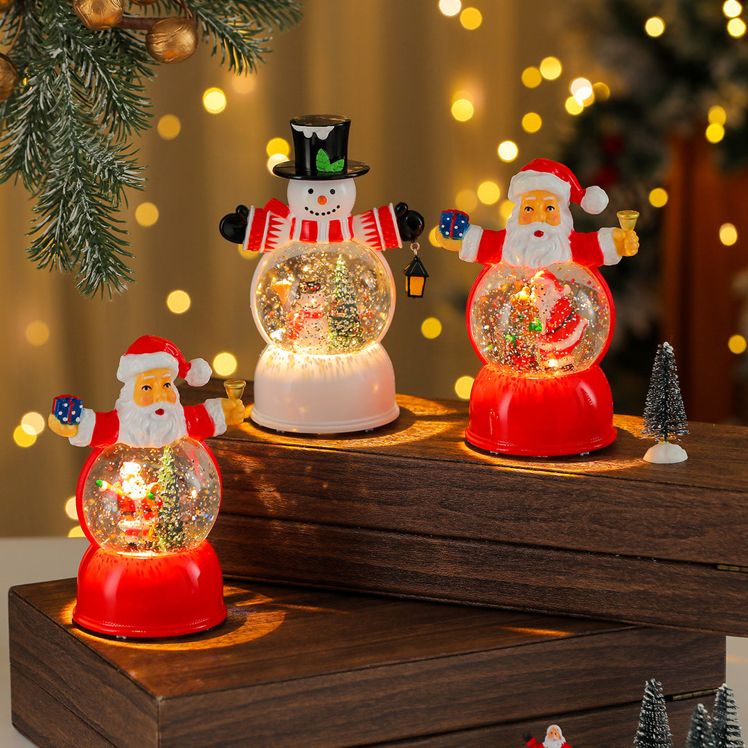LED-beleuchtete Schneekugel Figurine Karnz