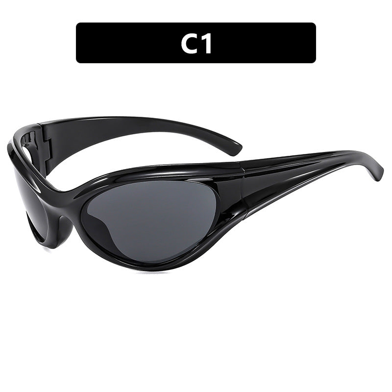 Damen sportliche Sonnenbrille mit aerodynamischem Design Karnz