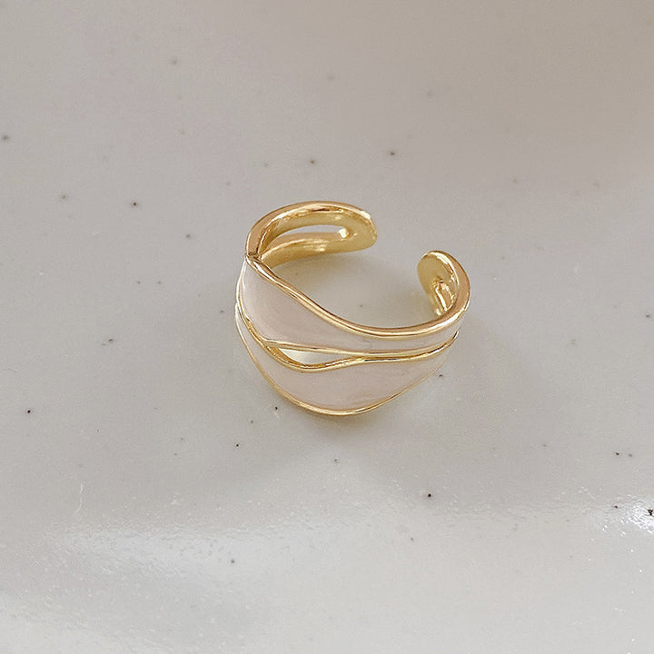 Eleganter Doppelring mit Organischem Design Karnz