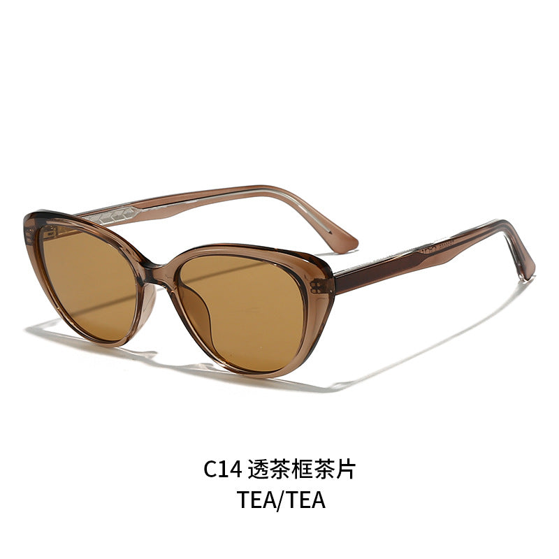 Damen stylische Cat-Eye Sonnenbrille mit UV-Schutz und komfortablem Gestell Karnz