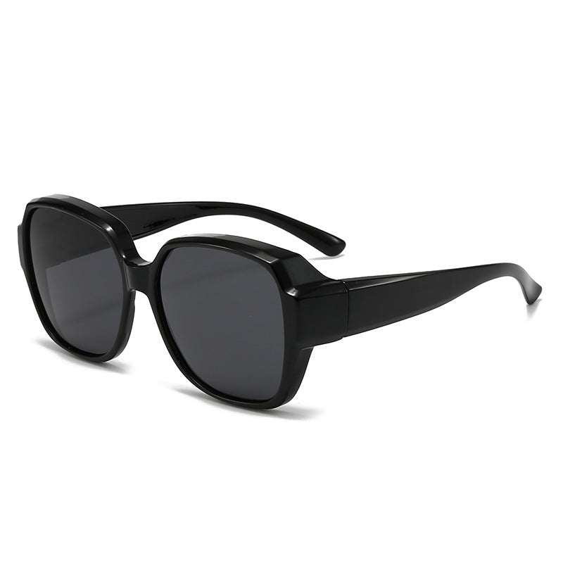 Vintage-inspirierte übergroße quadratische Sonnenbrille