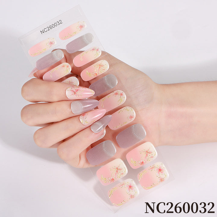 Premium Floral Press-On Nagelkunst