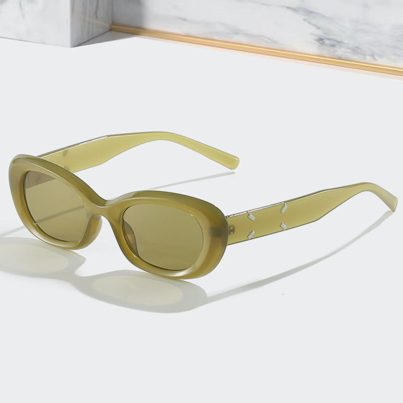 Modebewusste Übergroße Rechteckige Sonnenbrille Karnz