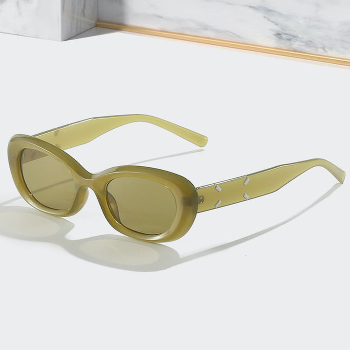 Modebewusste Übergroße Rechteckige Sonnenbrille Karnz