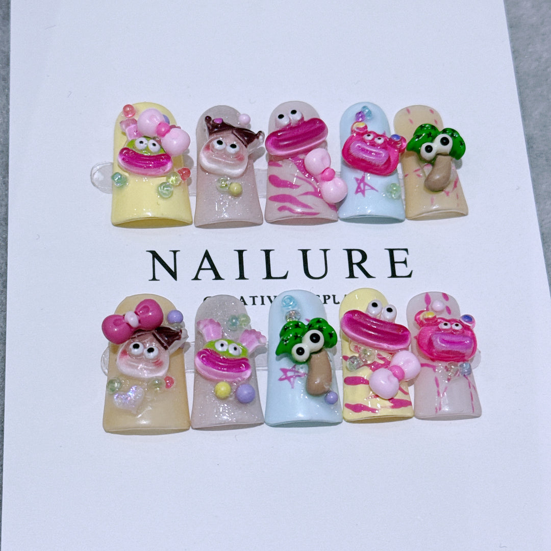 Künstlerisches 3D-Nagelkunstset