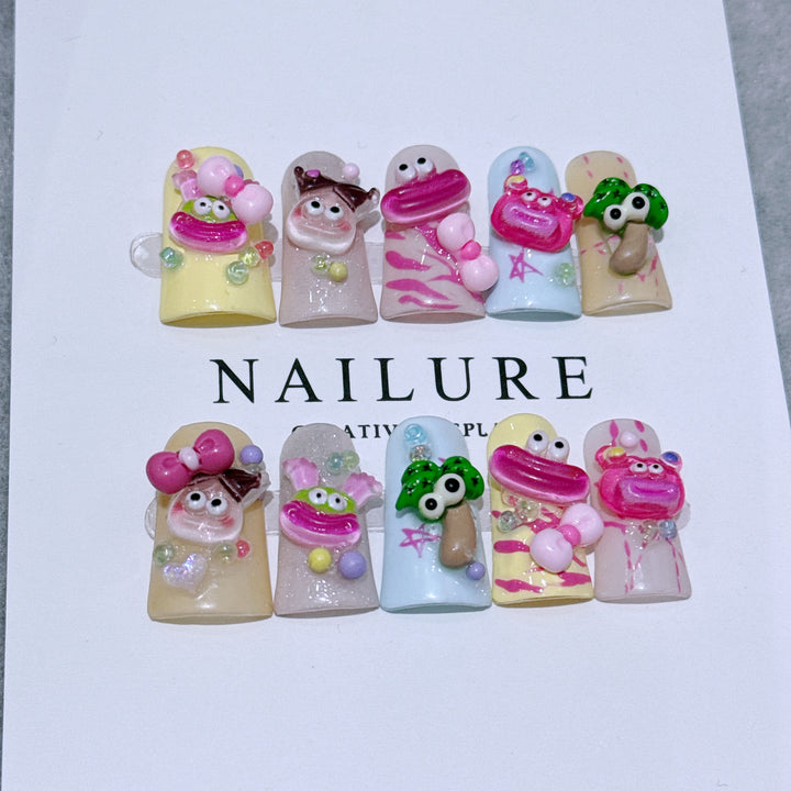 Künstlerisches 3D-Nagelkunstset