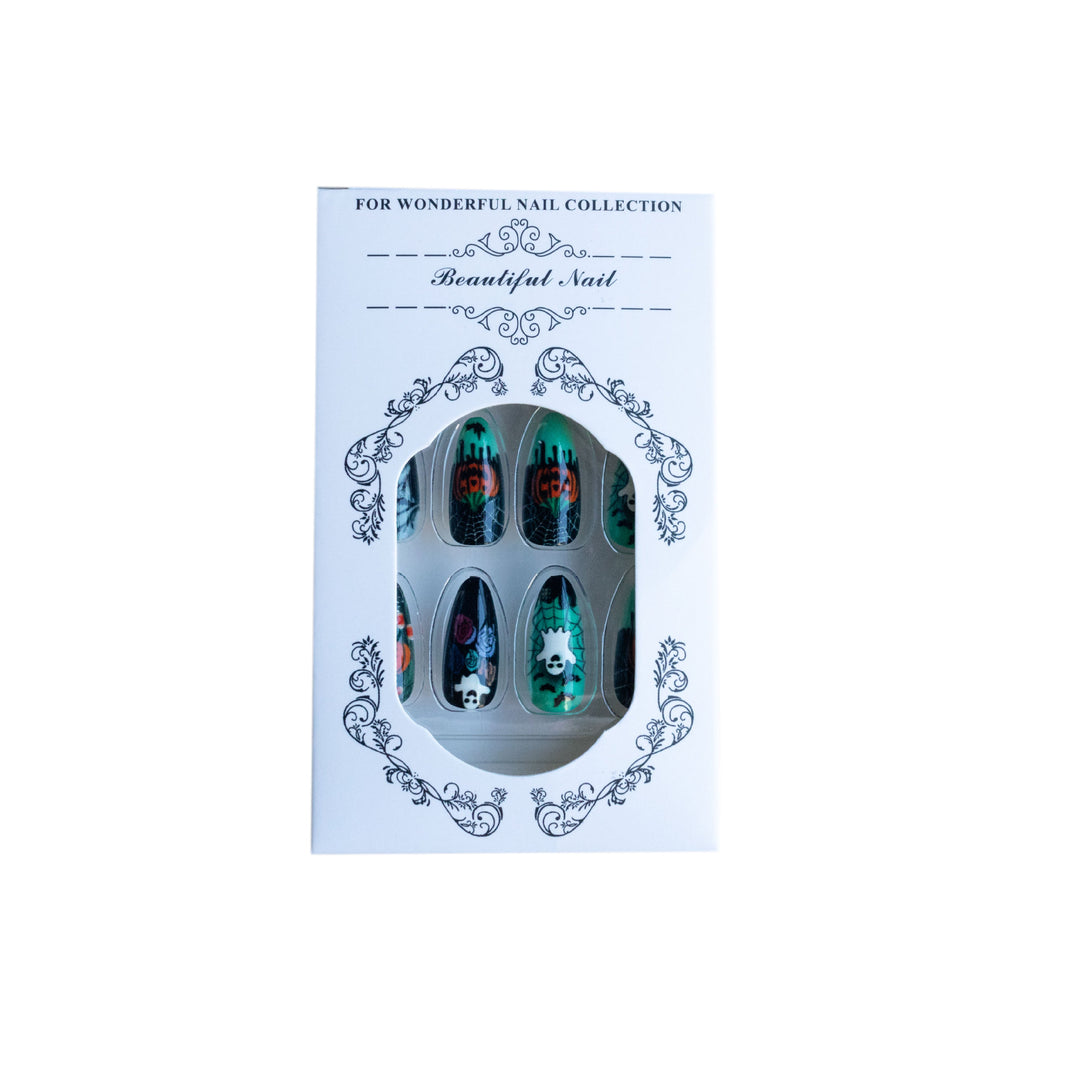 Halloween-Themen Press-On Nagelkunst Karnz