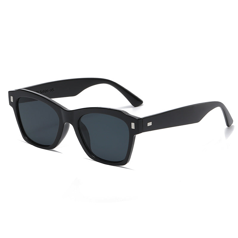 Damen modische Sonnenbrille mit transparentem Rahmen und hochwertigem UV-Schutz Karnz