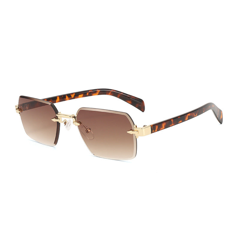 Damen modische Sonnenbrille mit quadratischem Rahmen und gradienten Gläsern Karnz