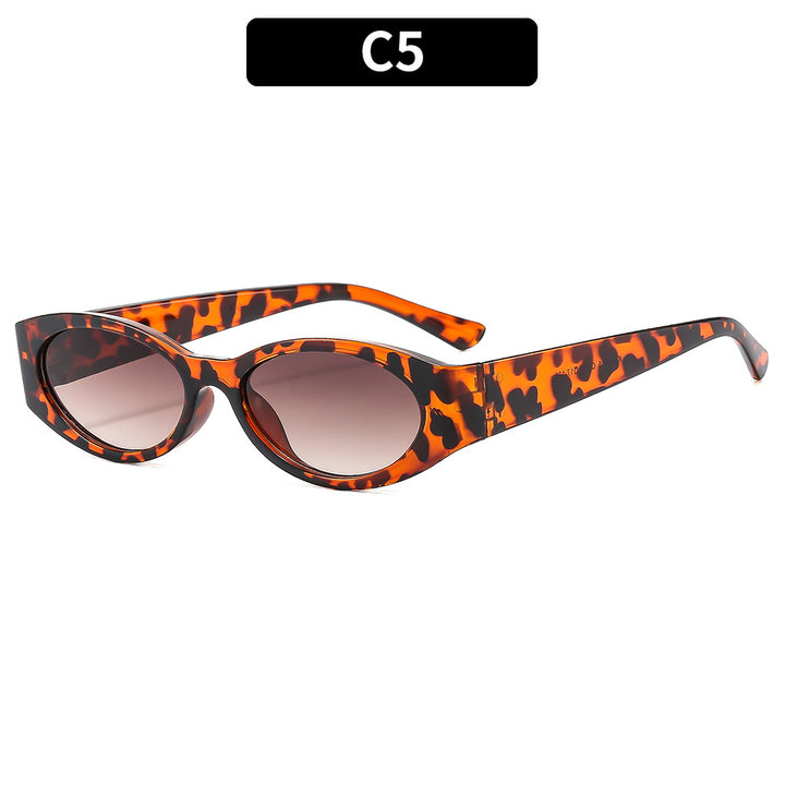 Elegante ovale Rahmen Sonnenbrille