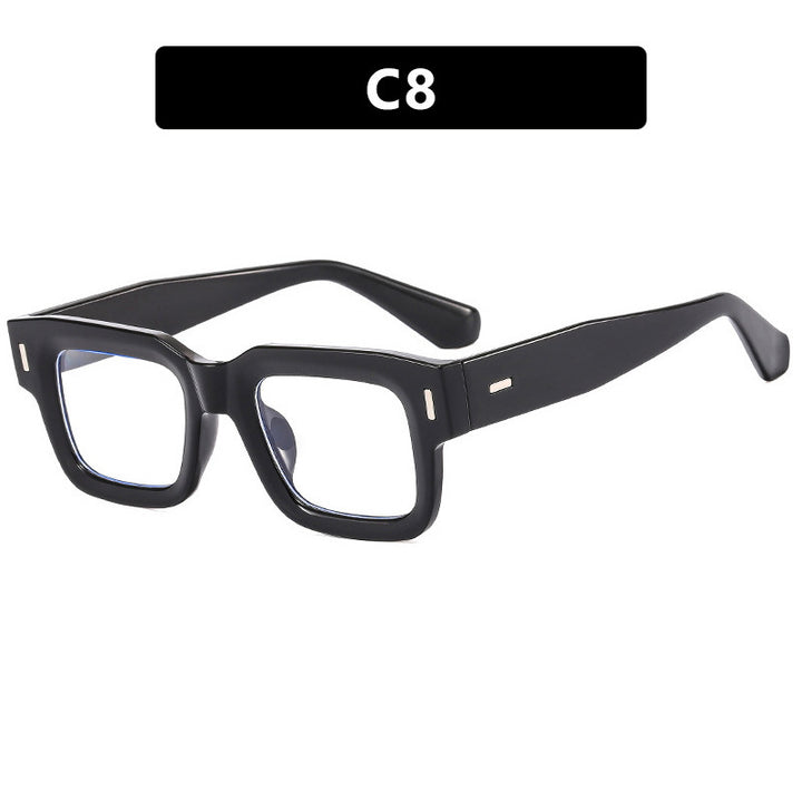 Damen stilvolle quadratische Sonnenbrille mit auffälligem Leoprint Karnz