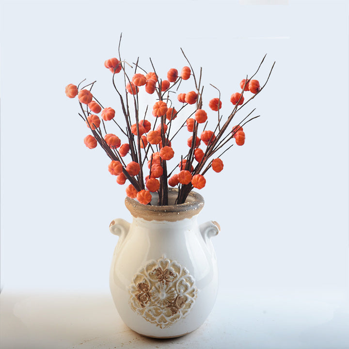 Elegante Keramikvase mit Ziermuster Karnz
