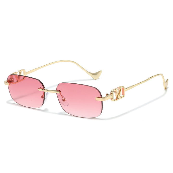 Chic Vintage-inspirierte rechteckige Sonnenbrille Karnz