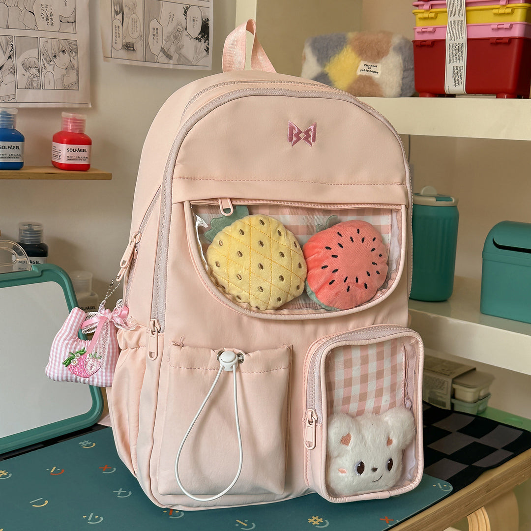Funktionaler Karomuster-Rucksack Karnz