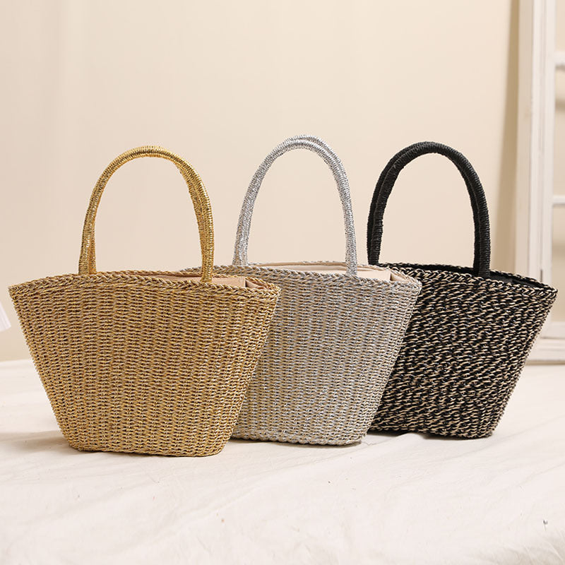Damen Elegante Korbtasche im modernen Design Karnz