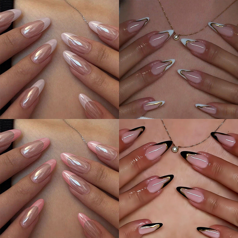 Kunstnagelset mit glamurösen 3D-Blütenapplikationen und eleganten Farbverläufen Karnz