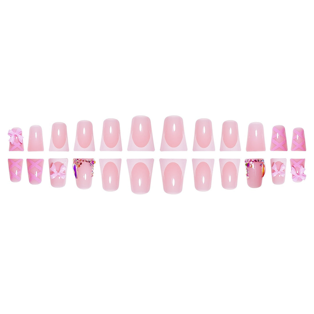 Dekoratives Press-On Nagelkunst Set Karnz