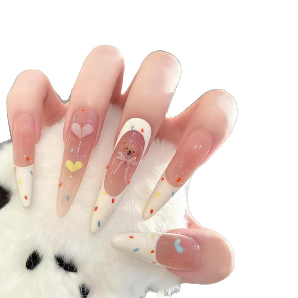 Künstlerische Stiletto-Nagelkunstverlängerungen