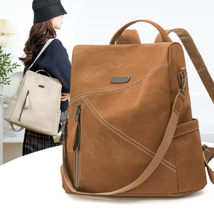 Multi-Funktionaler Leder-Rucksack Karnz