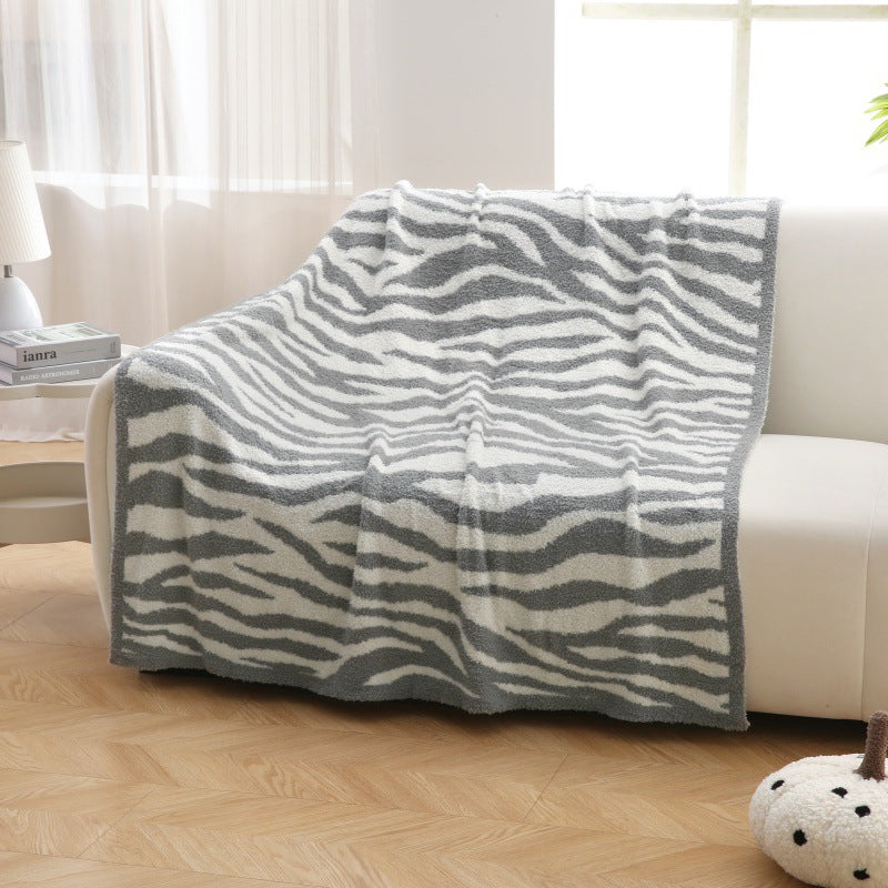 Home Decor Plüsch Zebra Druck Decke