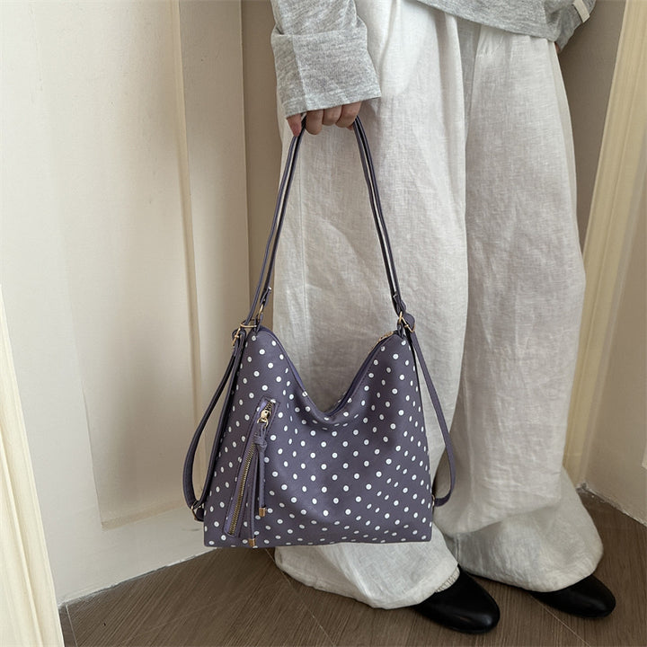 Stylische Polka Dot Umhängetasche