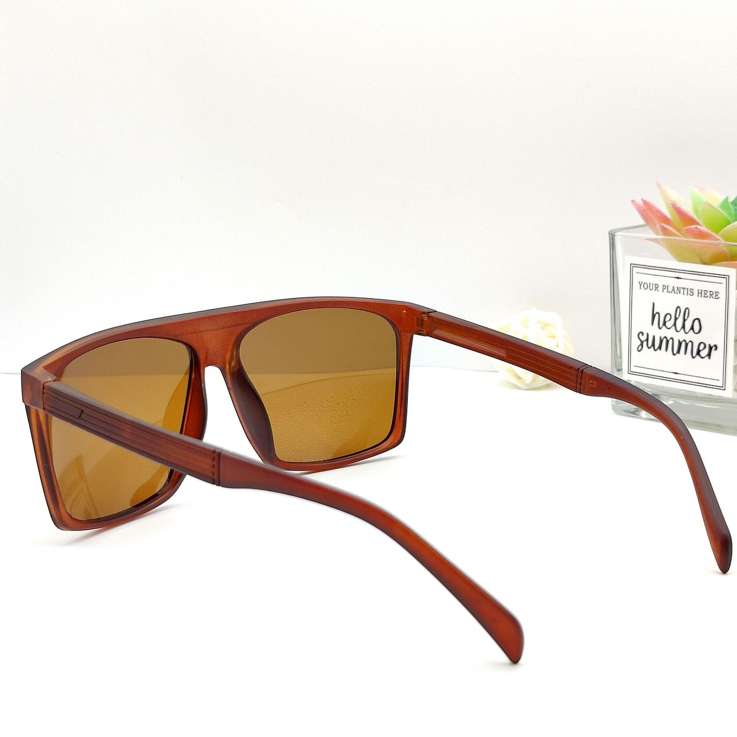 Damen Retro Oversized-Sonnenbrille Karnz