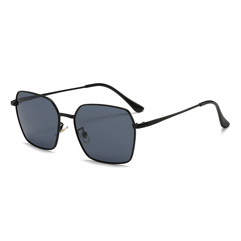 Überdimensionale geometrische Fassung Sonnenbrille