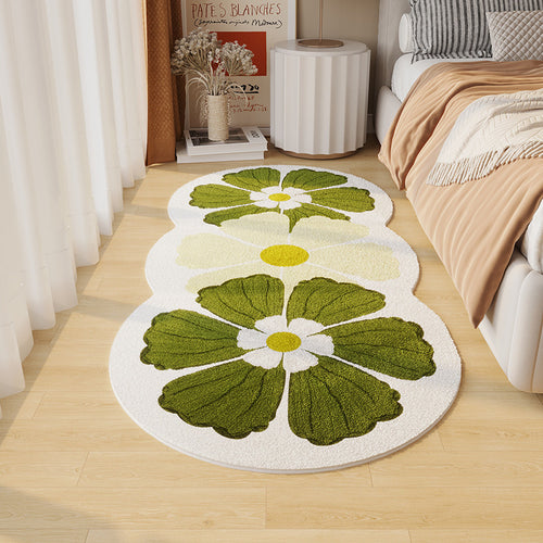 Eleganter Blumendesign Teppich für zuhause