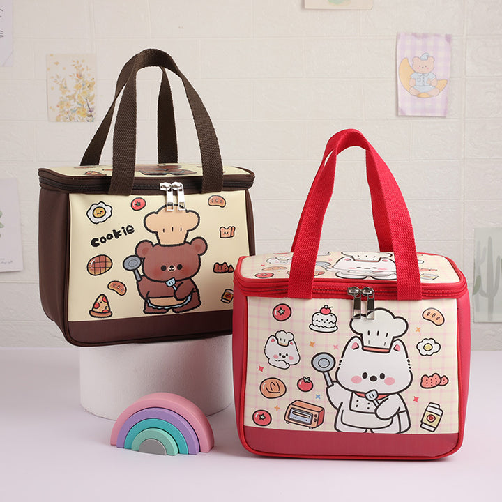 Isolierter Cartoon Lunch Tote Karnz