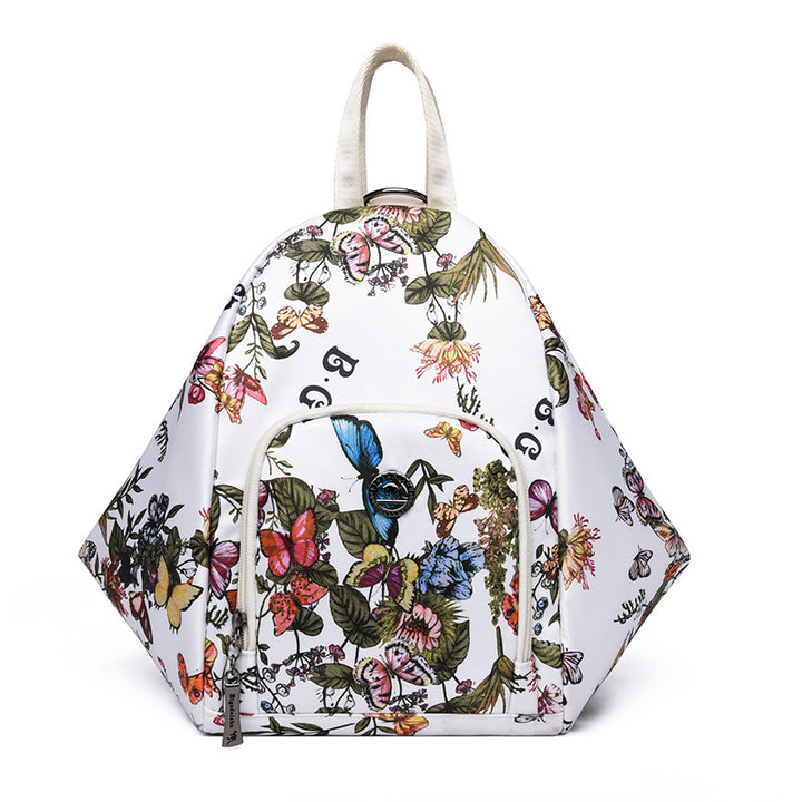 Floral Print Dreieckiger Rucksack