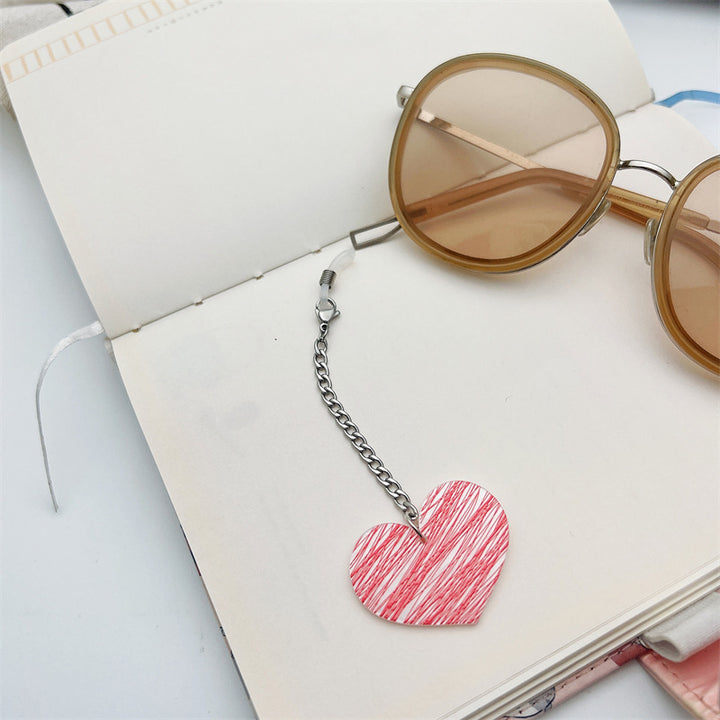 Herz-Design Brillenkettenhalter Karnz