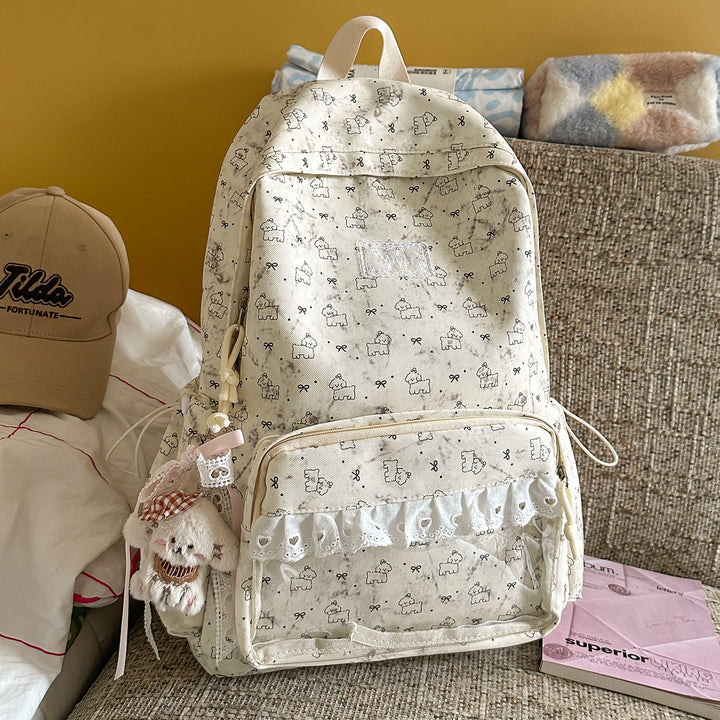 Süßer bestickter Rucksack