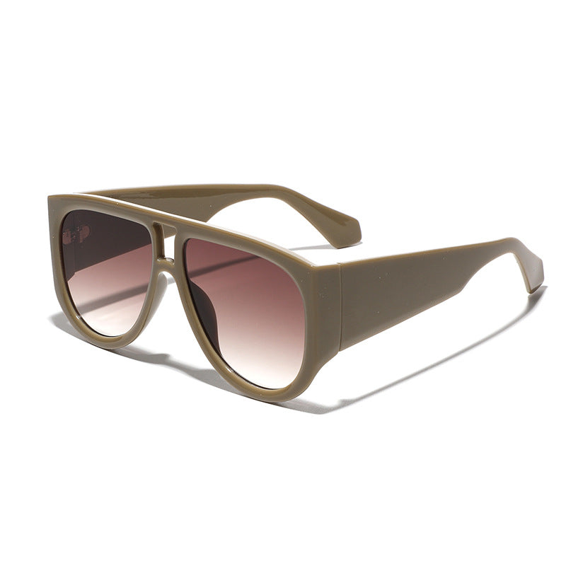 Damen modische Oversized-Sonnenbrille mit ergonomischem Rahmen Karnz