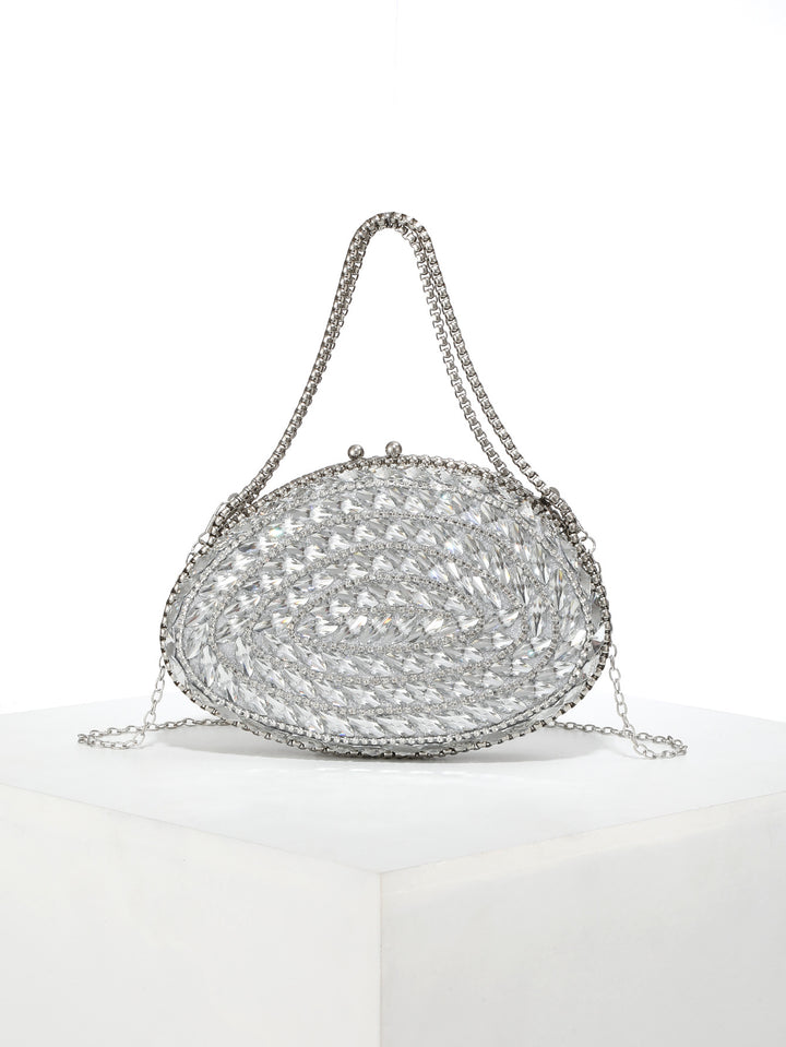 Glamouröse Abendtasche mit Kristallakzenten