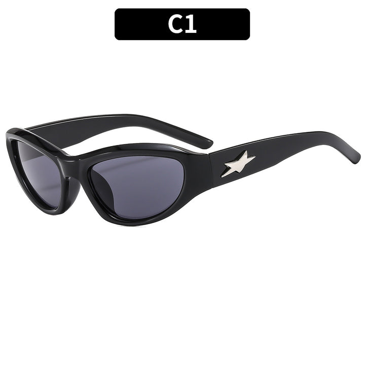Stylische winkelförmige Katzenaugen-Sonnenbrille