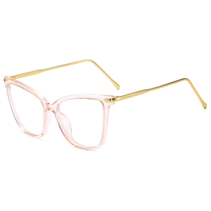 Damen Cat-Eye Brille mit filigranem Metallrahmen Karnz