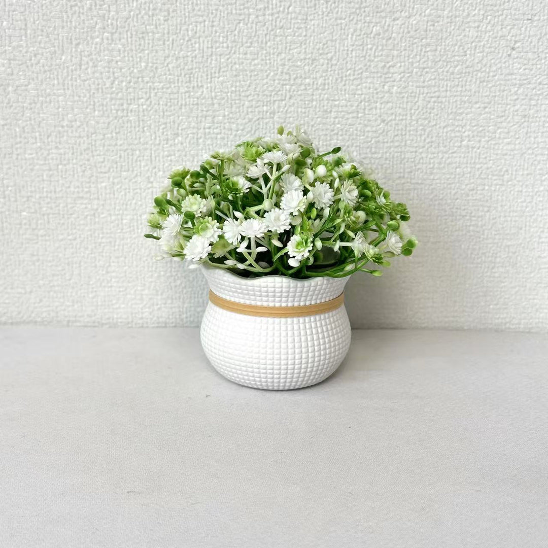 Dekorative Miniatur Kunstblumen Arrangement