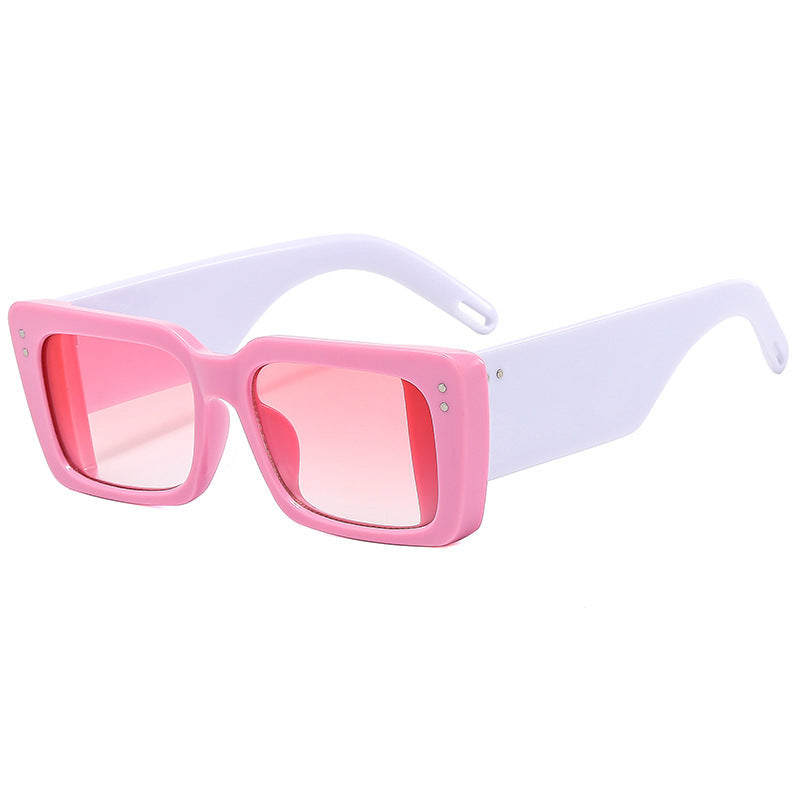 Damen Modische quadratische Sonnenbrille mit eleganter Rahmenstruktur Karnz