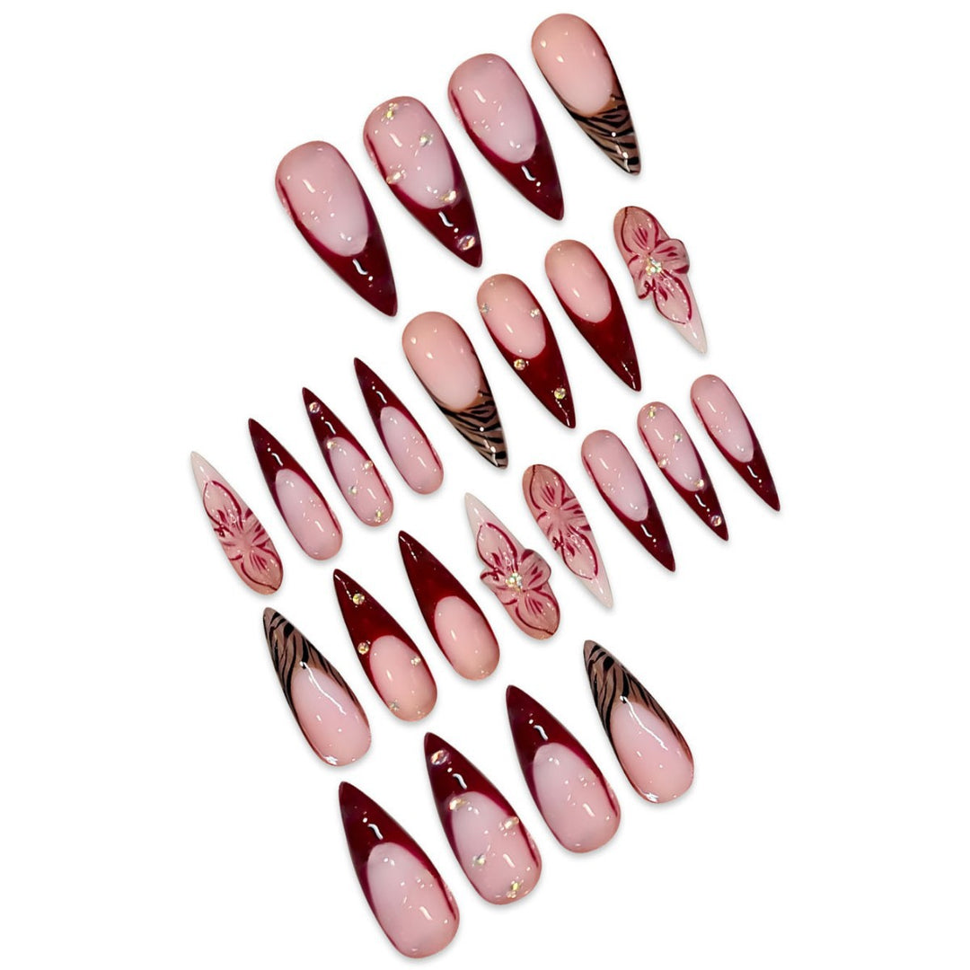 Premium Abstract Nail Art Extensions Karnz