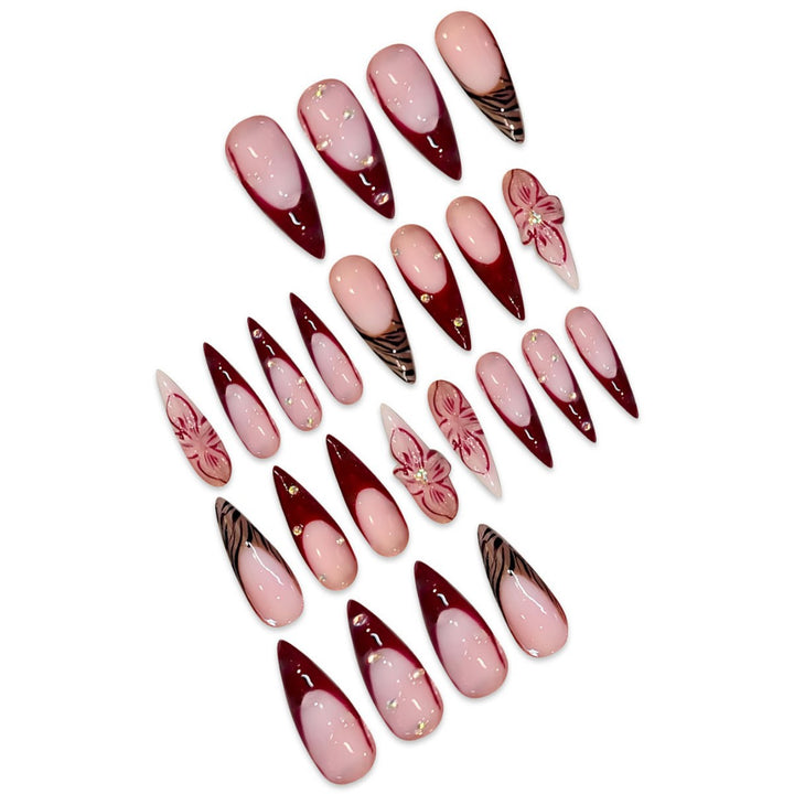 Premium Abstract Nail Art Extensions Karnz