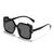 Damen Designer-Sonnenbrille mit luxuriösem Rahmen und glitzernden Details Karnz