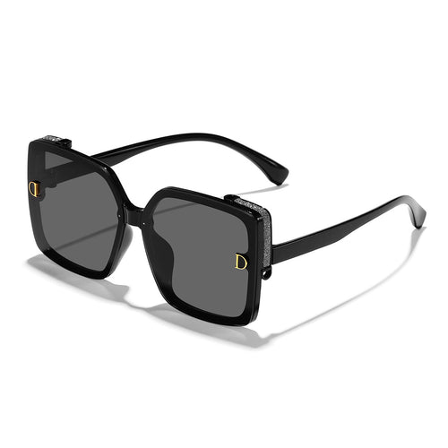 Damen Designer-Sonnenbrille mit luxuriösem Rahmen und glitzernden Details Karnz