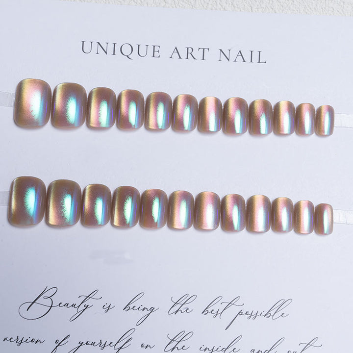 Iridescent Gel Press-On-Nagelverlängerungen