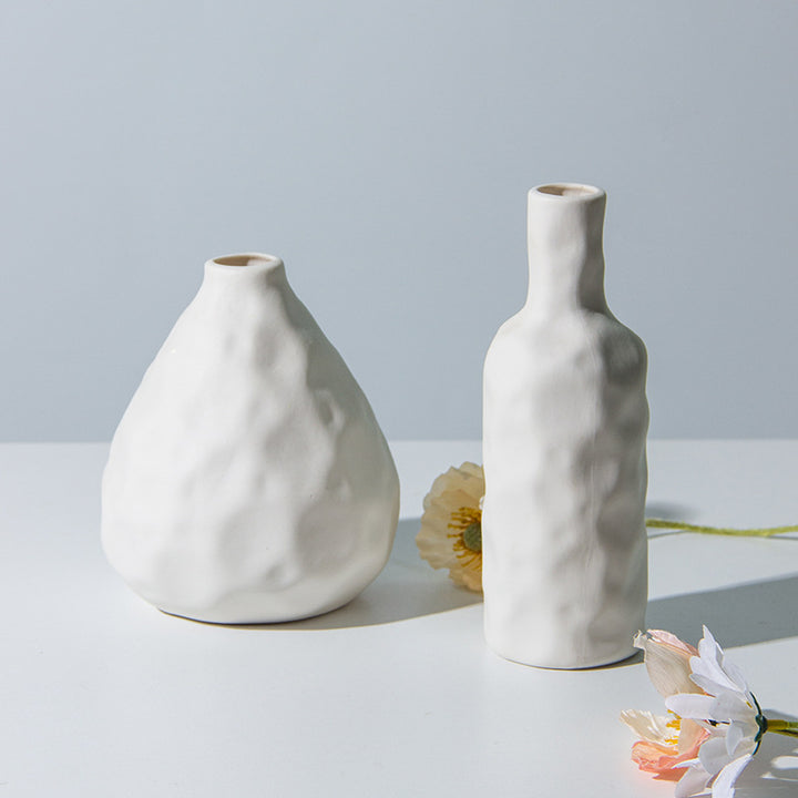 Künstlerische teksturierte Keramikflasche Vase