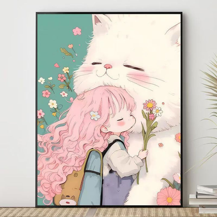 Niedliche Charakterillustration Leinwandkunst Karnz