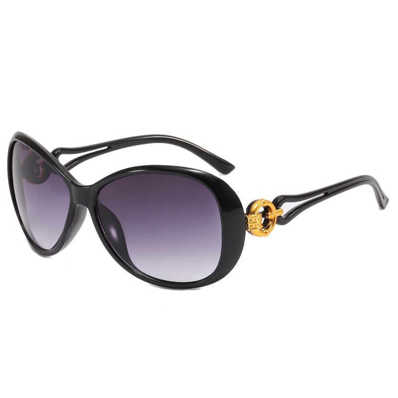 Damen Modische Sonnenbrille mit retro Akzenten Karnz