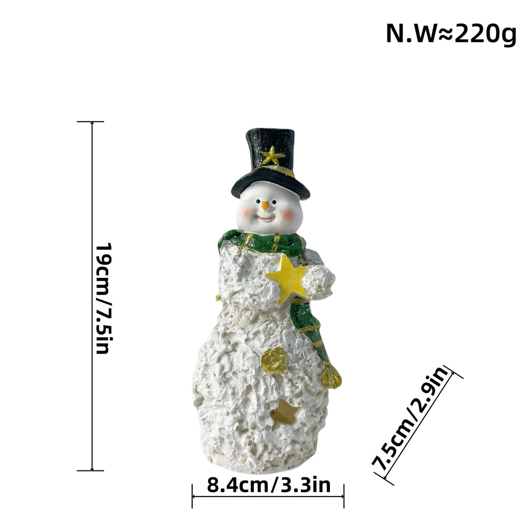 Dekorative Schneemann Skulptur Karnz