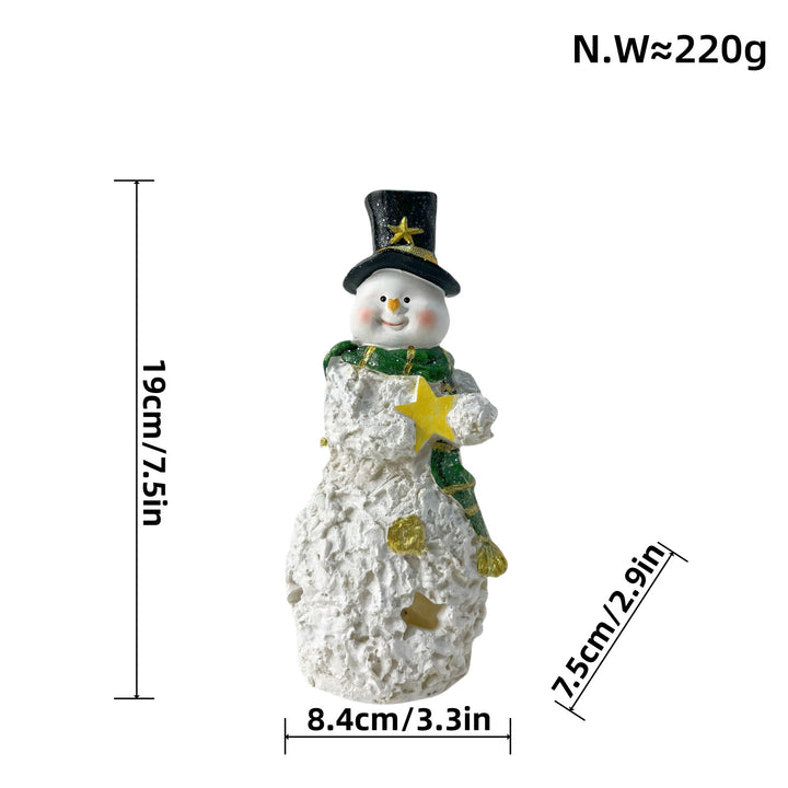 Dekorative Schneemann Skulptur Karnz