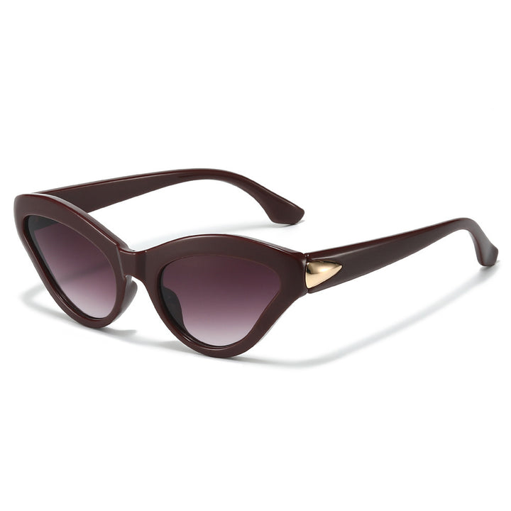 Vintage Cat-Eye Sonnenbrille mit luxuriösen Details Karnz