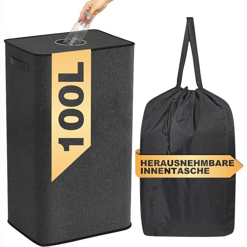 Wäschekorb mit Herausnehmbarer Innentasche Karnz
